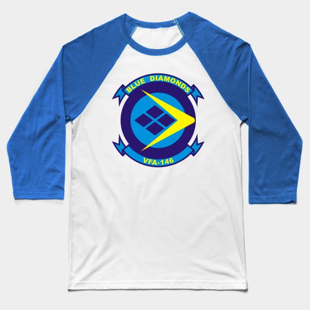 VFA146 Blue Diamonds Baseball T-Shirt by MBK